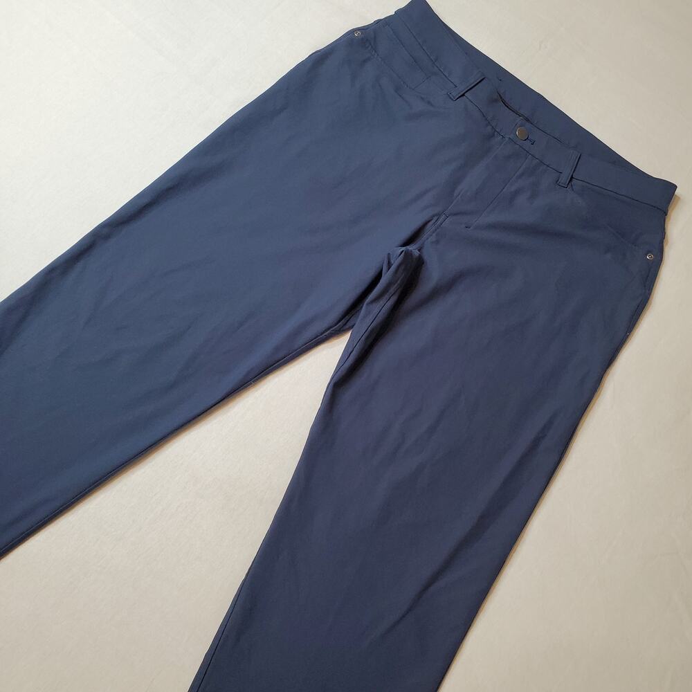 Lululemon Men's Size 34X30 ABC Classic-Fit Pant Warpstreme Blue M5AO1S